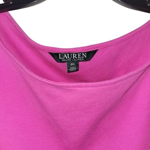 LAUREN RALPH LAURENWomen's HOT Pink Top SIZE 3X - Picture 2 of 4